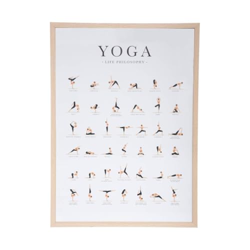 Poster Rahmen Yoga 52x72cm aus MDF-Holzplatte von ATMOSPHERA CREATEUR D'INTERIEUR