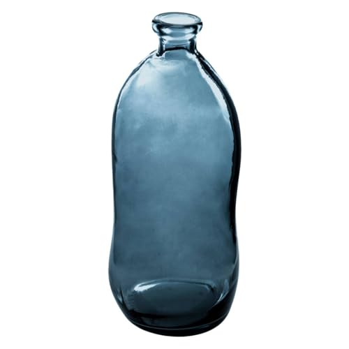 Vase Dame Jeanne - recyceltes Glas - sturmblau H 73 cm - Blau - Atmosphera créateur d'intérieur von ATMOSPHERA CREATEUR D'INTERIEUR