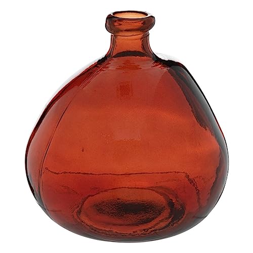 Atmosphera - Vase Uly Recyclingglas - D.21 cm - Bernstein von ATMOSPHERA CREATEUR D'INTERIEUR