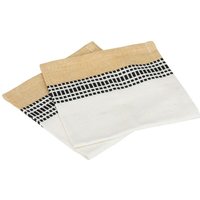 Atmosphera - Set aus 2 Servietten Dolly Baumwolle - weiß - 40x40 cm créateur d'intérieur von ATMOSPHERA
