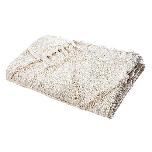 Shiny Tufted Slub Bed Throw von ATMOSPHERA CREATEUR D'INTERIEUR