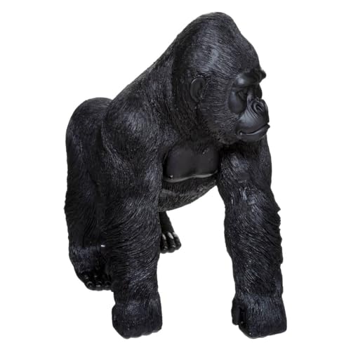 Atmosphera - Skulptur eines Gorillas in Bewegung H. 37 cm - Schwarz von ATMOSPHERA CREATEUR D'INTERIEUR