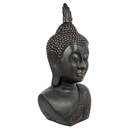 Statue Buddha - schwarz H 113 cm - Schwarz - Atmosphera créateur d'intérieur von ATMOSPHERA CREATEUR D'INTERIEUR