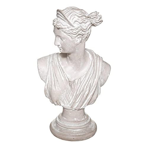 Atmosphera - Statuette Buste - weiß - H30 cm - Weiß von ATMOSPHERA CREATEUR D'INTERIEUR