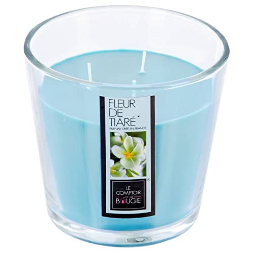 Atmosphera - Duftkerze - Tiaré-Blüte - 500g - Blau von ATMOSPHERA CREATEUR D'INTERIEUR