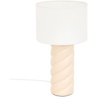 Tischlampe Noly Keramik Beige H44cm - Atmosphera créateur d'intérieur von ATMOSPHERA