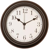 Uhr mit Zierleisten, Glas und Eisen, D22 cm Uhr mit Zierleisten, Glas und Eisen, D22 cm von ATMOSPHERA