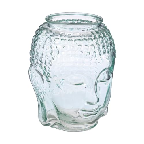 Atmosphera - Vase Buddha - Glas - H28 cm - Transparent von ATMOSPHERA CREATEUR D'INTERIEUR