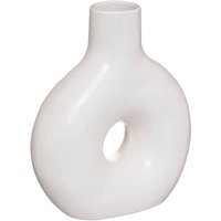 Vase Circle Keramik 17x21cm - Weiß von ATMOSPHERA