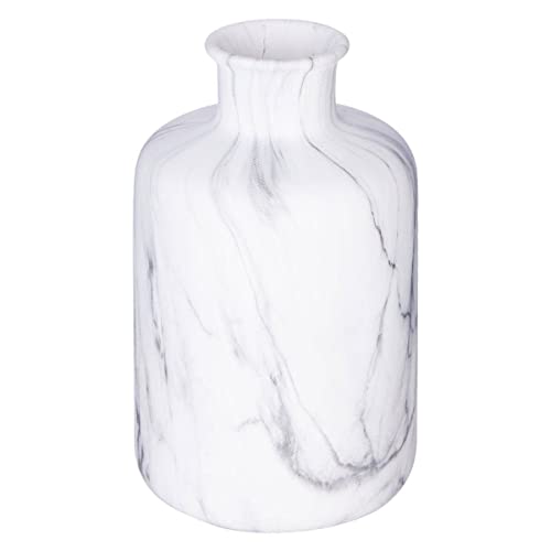 Atmosphera - Vase - Marmor - weiß - H17-5 cm - Weiß von ATMOSPHERA CREATEUR D'INTERIEUR