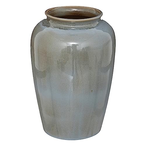 Seav Vase, Keramik, blaugrau, H29,5 cm von ATMOSPHERA CREATEUR D'INTERIEUR