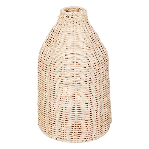 Atmosphera - Vase Seav Metall und Rattan - H26 cm - Naturholz von ATMOSPHERA CREATEUR D'INTERIEUR