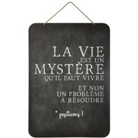 Wanddeko Schiefer Metall 44x61cm - Model 1 von ATMOSPHERA