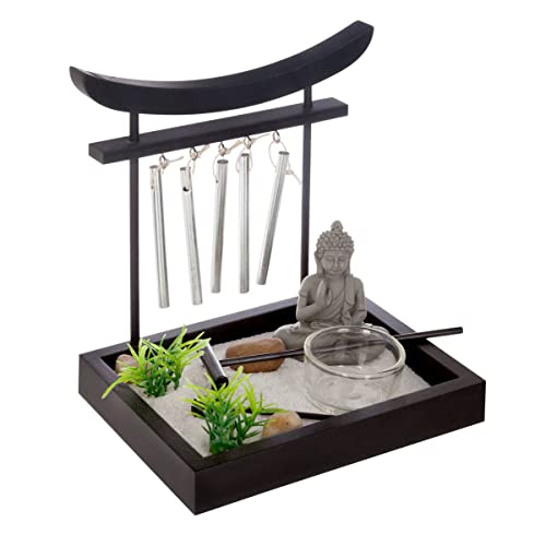 Atmosphera - Zen-Garten - 15x16-5 cm - Mehrfarbig von ATMOSPHERA CREATEUR D'INTERIEUR