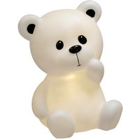 Niedliche Nachttischlampe in Form von Teddybär, weiß, 24,5 x 22 x 30 cm Atmosphera for kids von ATMOSPHERA