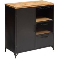 1-türiges Sideboard Cierna schwarz - Metall und Holz - Atmosphera créateur d'intérieur 1-türiges Sideboard Cierna schwarz - Metall und Holz - Atmosphera créateur d'intérieur von ATMOSPHERA