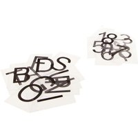 100-Buchstaben-Pack - schwarz - 4x6 -5 cm Atmosphera créateur d'intérieur von ATMOSPHERA