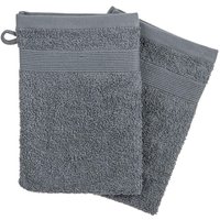 Atmosphera - 2er-Set Waschhandschuhe - Baumwolle 450 g/m² - anthrazitgrau 15 × 21 cm créateur d'intérieur Atmosphera - 2er-Set Waschhandschuhe - Baumwolle 450 g/m² - anthrazitgrau 15 × 21 cm créateur d'intérieur von ATMOSPHERA