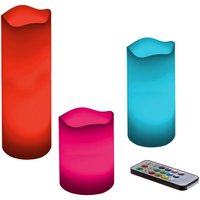 3er Set LED-Kerzen in 3 Farben 3er Set LED-Kerzen in 3 Farben von ATMOSPHERA