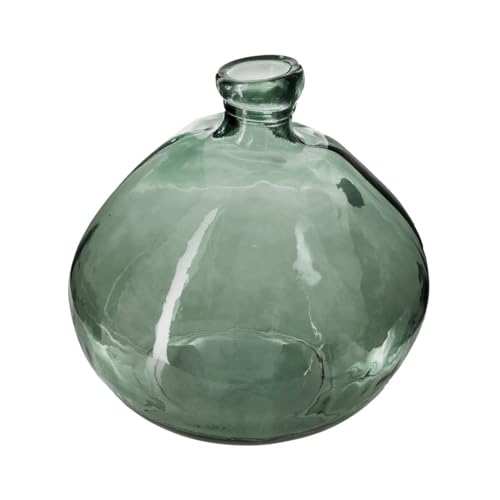 Atmosphera - Vase Dame Jeanne - recyceltes Glas - khakigrün D 33 cm - Khaki von ATMOSPHERA CREATEUR D'INTERIEUR