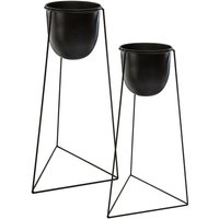 2er-Set Blumentöpfe - Living - Metall - schwarz Atmosphera créateur d'intérieur 2er-Set Blumentöpfe - Living - Metall - schwarz Atmosphera créateur d'intérieur von ATMOSPHERA