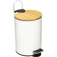 Abfalleimer Badezimmer 3 Liter Modern Color Atmosphéra - Weiß - Blanc von ATMOSPHERA