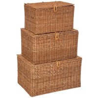 Atmosphera - 3er Set Carmen Stiefel - Rattan Beige von ATMOSPHERA