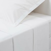 Atmosphera - Bettlaken aus Baumwolle - weiß - 180x290 cm Weiß von ATMOSPHERA