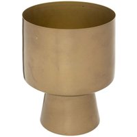 Atmosphera - Blumentopf mit beinen Metalltopf - gold - D.17 cm Gold von ATMOSPHERA