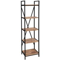 Atmosphera - Bücherregal Edena - Metall & Akazie 45x180 cm créateur d'intérieur von ATMOSPHERA
