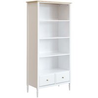 Atmosphera - Bücherregal Solen - 2 Schubladen - Holz - weiß - 174 -5 cm créateur d'intérieur von ATMOSPHERA