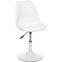 Atmosphera - Deko-Stuhl mit verstellbarer Höhe im skandinavischen Stil Aiko Weiß - Blanc von ATMOSPHERA