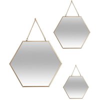 Atmosphera - Set aus 3 goldenen Spiegeln créateur d'intérieur Atmosphera - Set aus 3 goldenen Spiegeln créateur d'intérieur von ATMOSPHERA