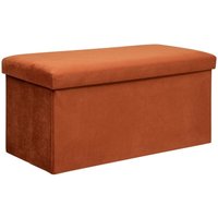Atmosphera - Doppelte Lilou Amber Faltbare Pouf von ATMOSPHERA