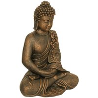 Atmosphera - Figur Bouddha Glasfaser - bronze - H.53 cm Bronze von ATMOSPHERA