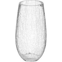 Gewölbte Vase - Craquelé-Glas - H27 cm Atmosphera Transparent von ATMOSPHERA