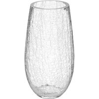 Atmosphera - Gewölbte Vase - Craquelé-Glas - H27 cm Transparent von ATMOSPHERA