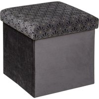 Atmosphera - Hocker mit Stauraum 2in1 liam, zusammenklappbar, 38 x 38 cm von ATMOSPHERA