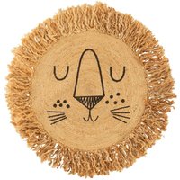 Atmosphera - Teppich für Kinderzimmer löwe, Jute, ø 90 cm von ATMOSPHERA