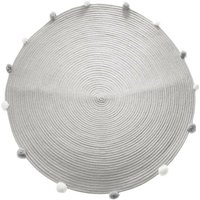 Atmosphera - Kinderteppich Pompons - grau d 90 cm créateur d'intérieur von ATMOSPHERA