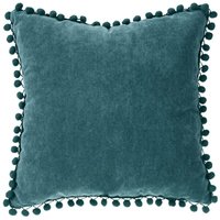 Atmosphera - Kissen mit Pompons - blaugrün - 40 × 40 cm créateur d'intérieur von ATMOSPHERA