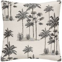 Les Tendances - Kissenbezug Palm - Jacquardmuster - 40x40 cm - Atmosphera créateur d'intérieur von LES TENDANCES