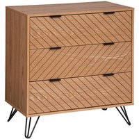 Kommode Naomi - 3 Schubladen - Holz und Metall Atmosphera créateur d'intérieur von ATMOSPHERA