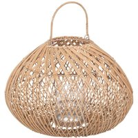 Atmosphera - Rattan-Laterne für Gartenlaube lour, h. 25 cm von ATMOSPHERA