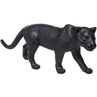 Atmosphera - Leopardenstatuette - Kunstharz - schwarz - H28 cm Schwarz von ATMOSPHERA