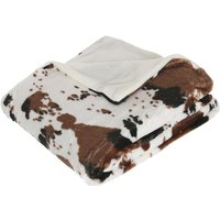 Kuh Deko Plaid Bettbezug 130 x 160 cm von ATMOSPHERA