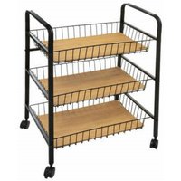 Resserre 3 Tabletts Metall & Holz Nera Atmosphéra von ATMOSPHERA