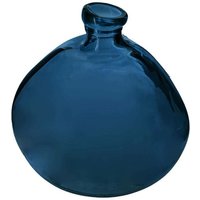 Atmosphera - Runde Vase - recyceltes Glas - sturmblau - D23 cm créateur d'intérieur von ATMOSPHERA
