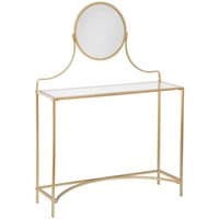 Atmosphera - Schminktisch Artif - goldfarben - Glas créateur d'intérieur von ATMOSPHERA