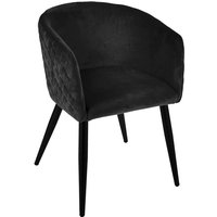 Sessel Marlo - schwarz - Samt Atmosphera créateur d'intérieur von ATMOSPHERA